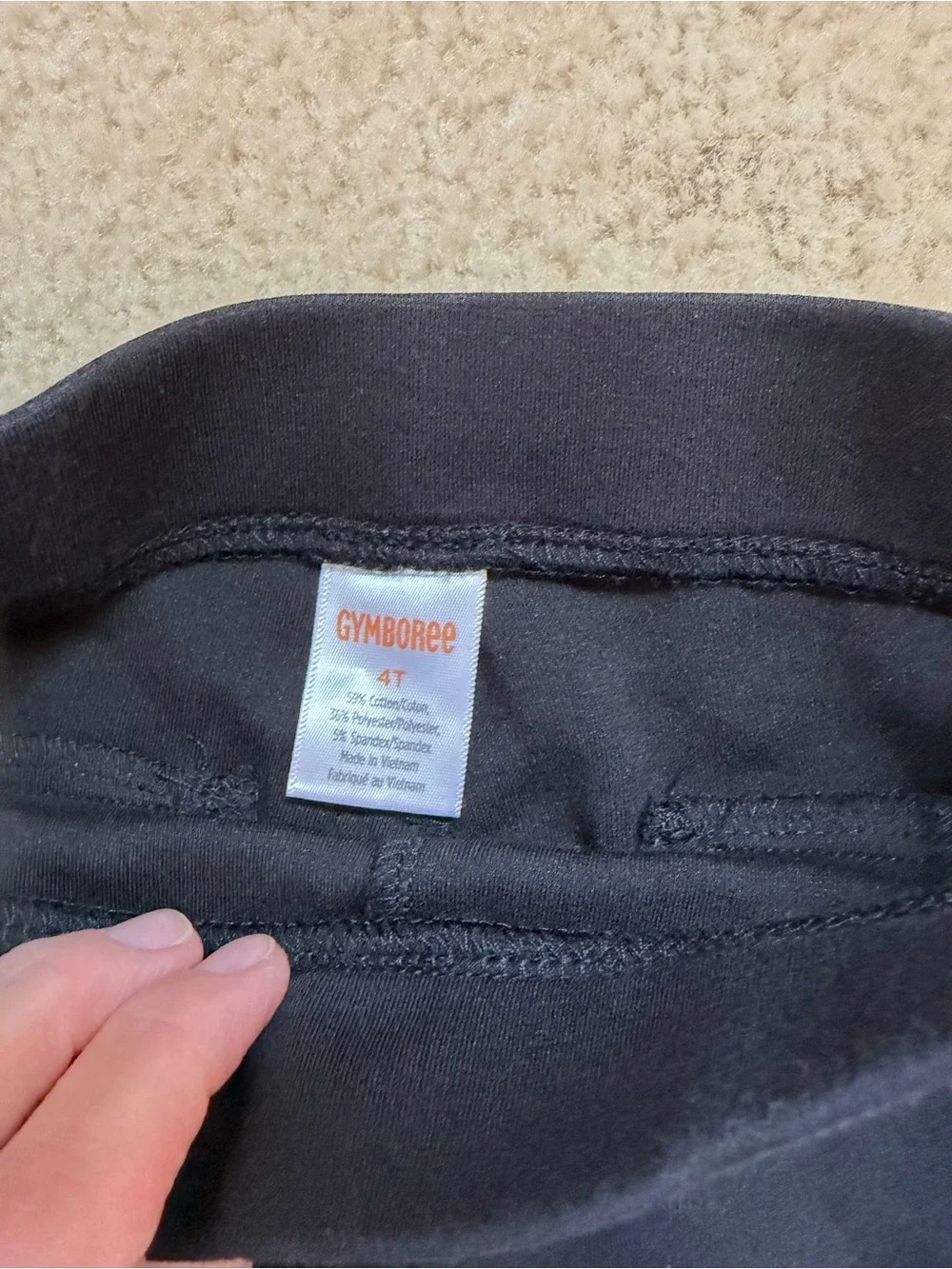 Gymboree Girls lot of 9 leggings navy and black 4T